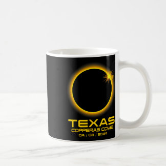 Cove Texas Tx Total Solar Eclipse 2024  Coffee Mug
