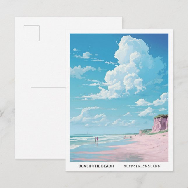 Covehithe Beach Suffolk England Vintage Travel  Postcard (Front/Back)