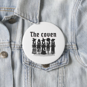 coven bachelorette party witchy 4 inch round button