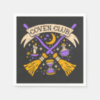 Coven Club Halloween Witch Night Sky