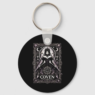 Coven gothic witch bachelorette party pagan wiccan keychain