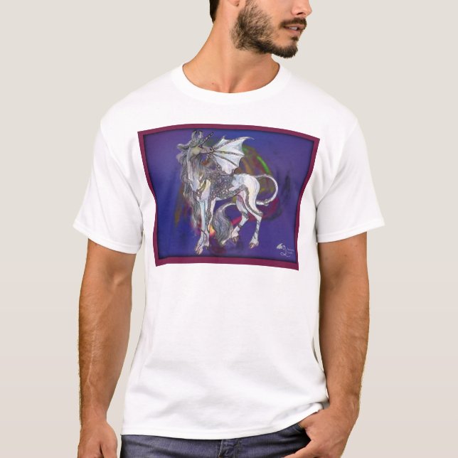 Coven Symbol Spiral Essence Unicorn Griffon Celtic T-Shirt (Front)