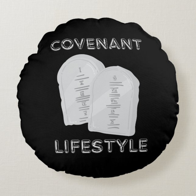 Covenant Lifestyle By Choice Round Pillow (Front)