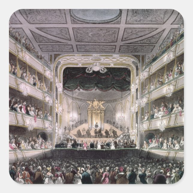 Covent Garden Theatre Square Sticker (Front)