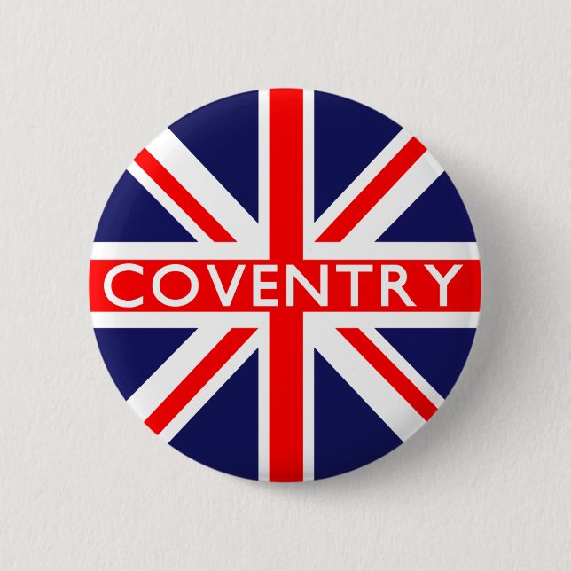 Coventry : British Flag 2 Inch Round Button (Front)
