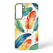 Cover design watercolor feathers
