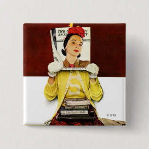 Cover Girl 2 Inch Square Button