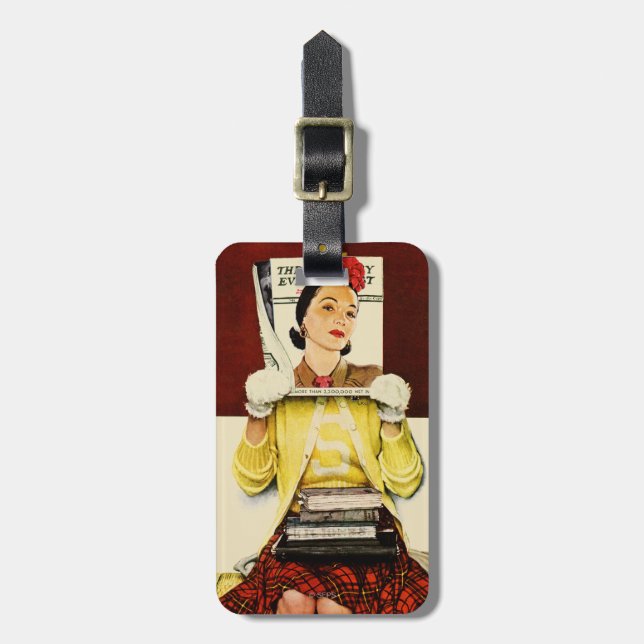 Cover Girl Luggage Tag (Front Vertical)