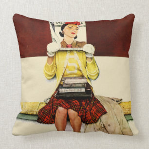 Cover Girl Throw Pillow