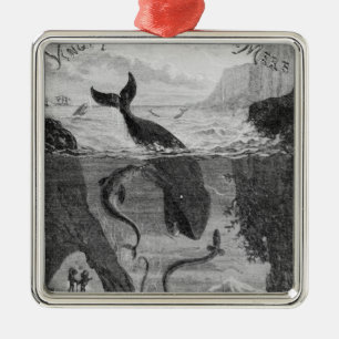 Cover Illustration '20,000 Leagues Under the Sea' Metal Ornament