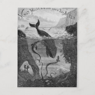 Cover Illustration '20,000 Leagues Under the Sea' Postcard
