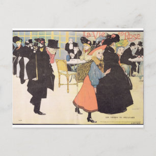 Cover illustration for 'La Vie en Rose', 1903 (col Postcard
