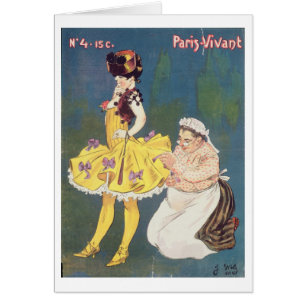 Cover of 'Paris-Vivant' Magazine, 1901 (colour lit