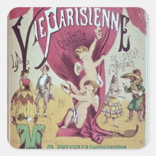 Cover of score sheet 'La Vie Parisienne Square Sticker