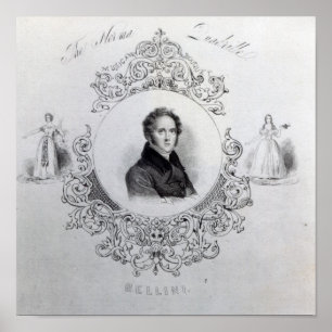 Cover of Sheet Music for a Quadrille Poster