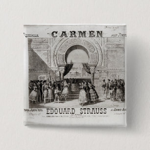 Cover of the score of piano quadrille 2 inch square button