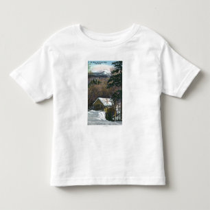Covered Bridge at Flume in Winter Toddler T-shirt