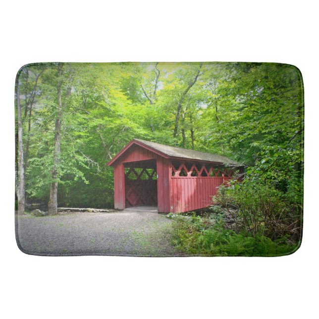 Covered Bridge Bath Mat (Front)