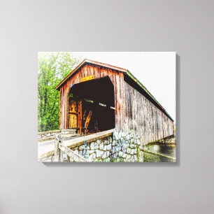 Covered Bridge -- Canvas Art Print