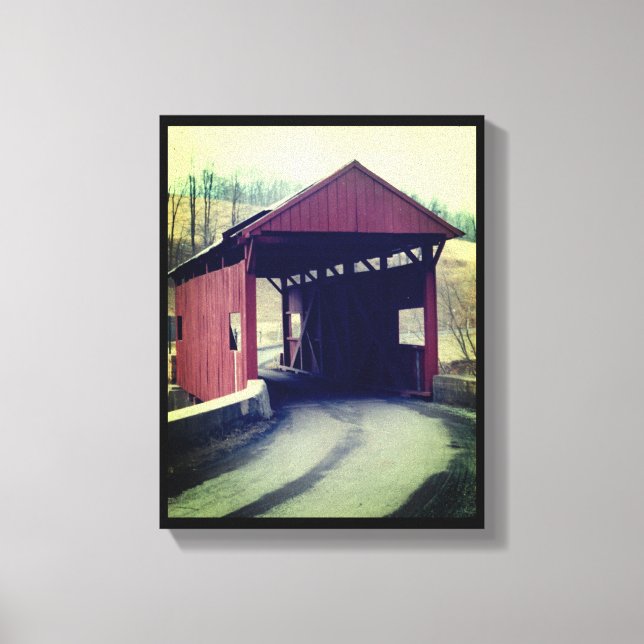 Covered Bridge Canvas Print (Front)