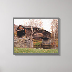 Covered Bridge Canvas Print