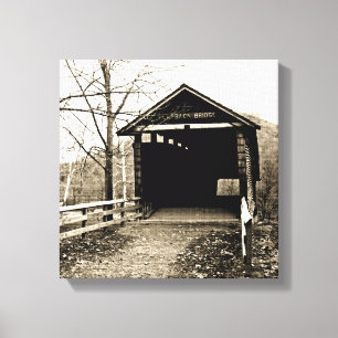 Covered Bridge Canvas Print