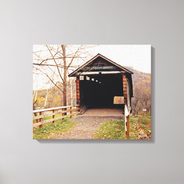 Covered Bridge Canvas Print (Front)