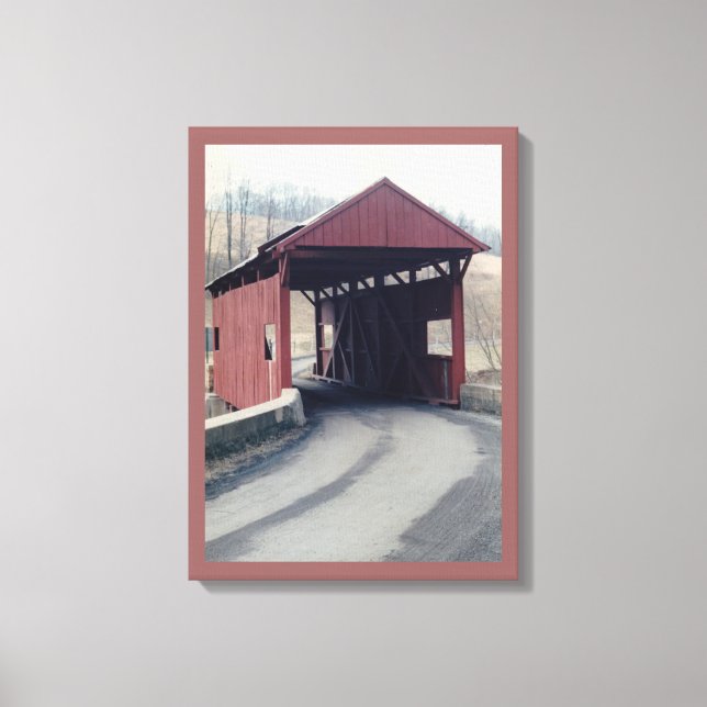 Covered Bridge Canvas Print (Front)