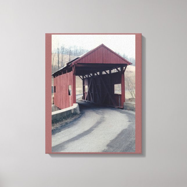 Covered Bridge Canvas Print (Front)