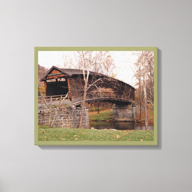 Covered Bridge Canvas Print (Front)