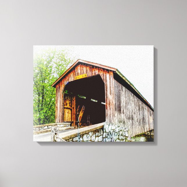 Covered Bridge -- Canvas Print (Front)
