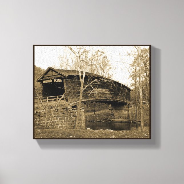 Covered Bridge Canvas Print (Front)