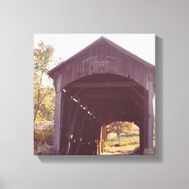 Covered Bridge Canvas Print (Front)