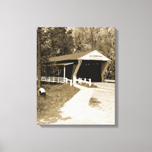 Covered Bridge Canvas Print