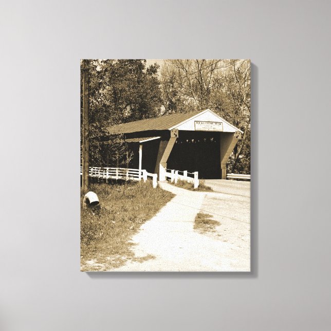 Covered Bridge Canvas Print (Front)