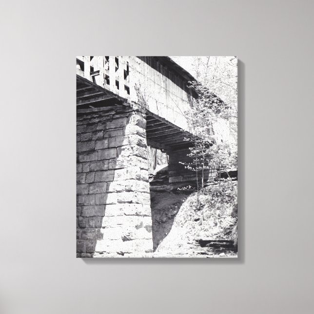 Covered Bridge Canvas Print (Front)