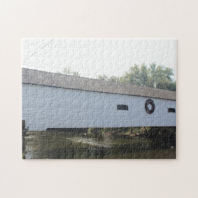 Covered Bridge Close Up Jigsaw Puzzle (Horizontal)