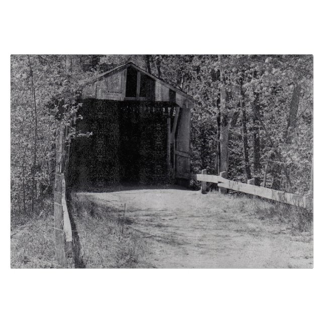 Covered Bridge Cutting Board (Front)
