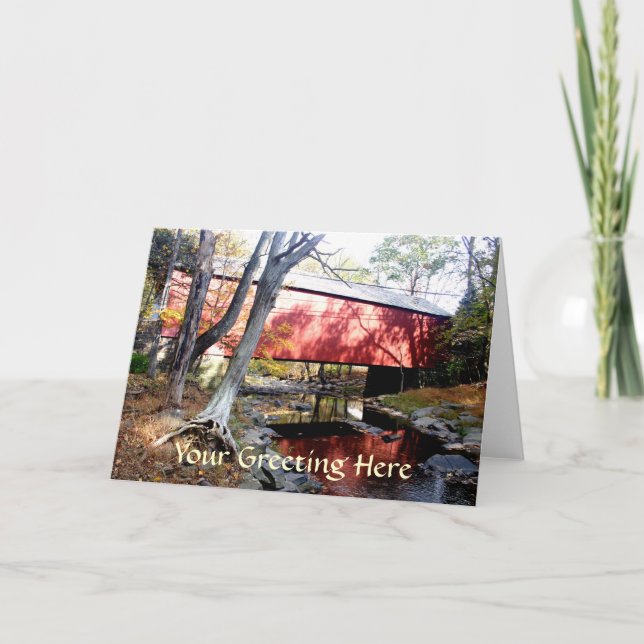 Covered Bridge Greeting Card (Front)