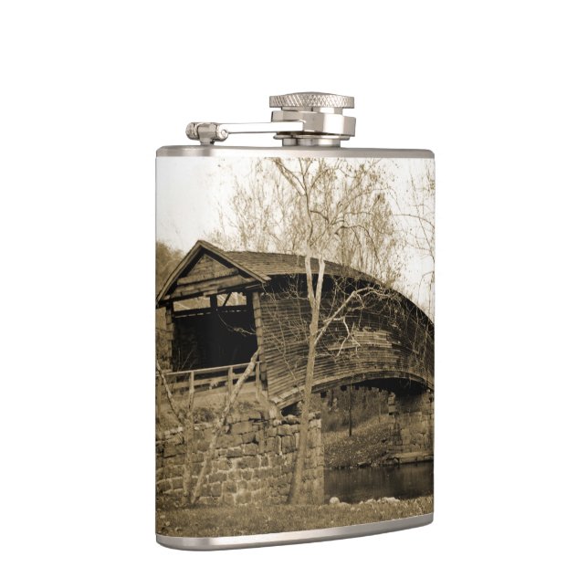 Covered Bridge Hip Flask (Right)