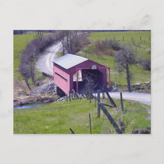 Covered Bridge In The Outaouais Postcard