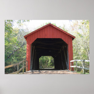 COVERED BRIDGE JEFFERSON Co Mo Poster