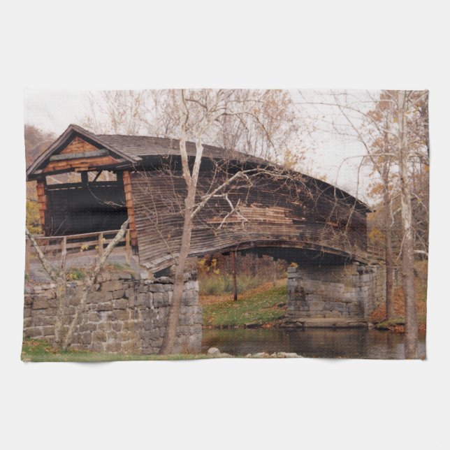 Covered Bridge Kitchen Towel (Horizontal)