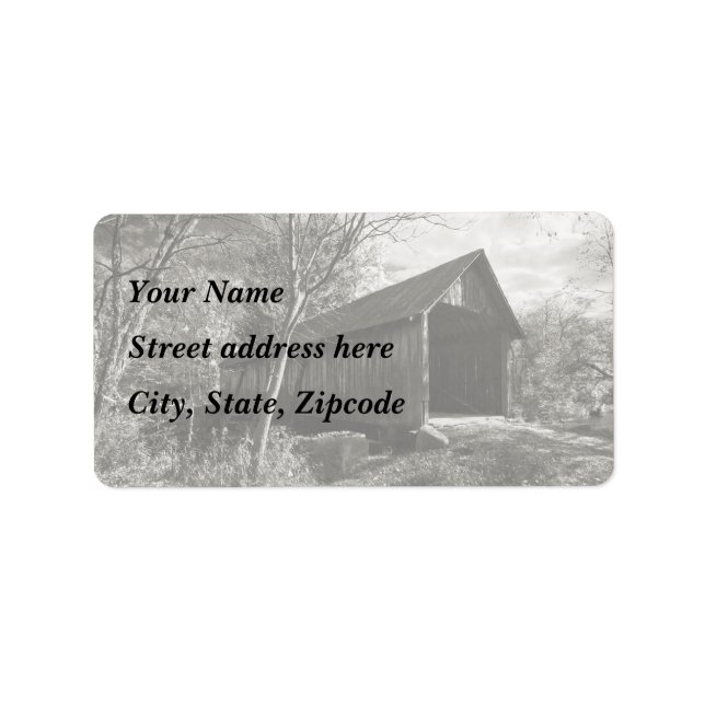 Covered Bridge Label (Front)