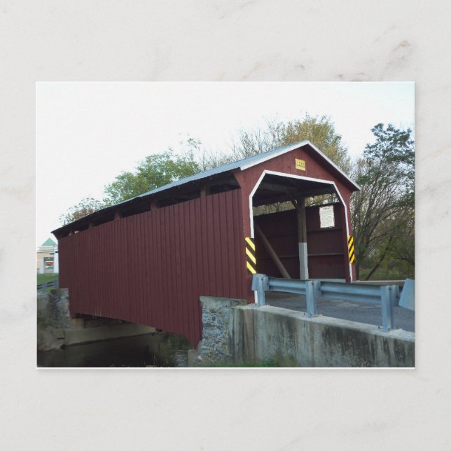 Covered Bridge. Lancaster County, PA Postcard (Front)