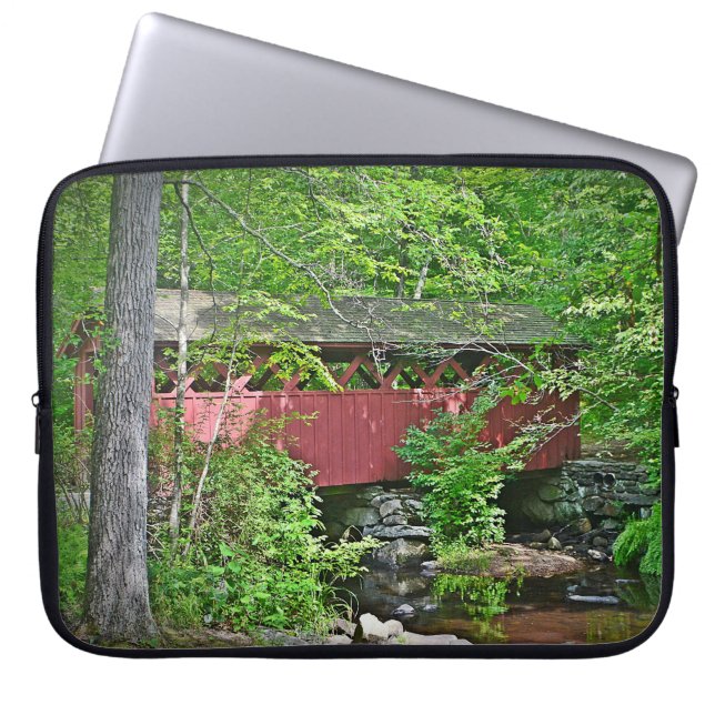 Covered Bridge Laptop Sleeve (Front)