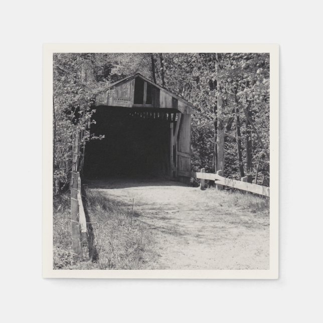 Covered Bridge Napkin (Front)