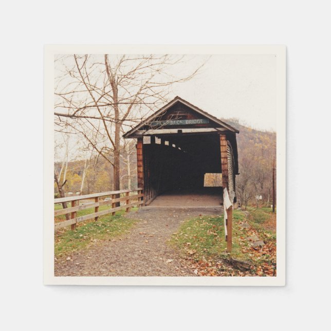 Covered Bridge Napkin (Front)
