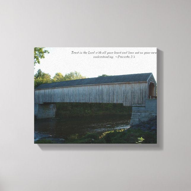 Covered Bridge on Canvas Print (Front)
