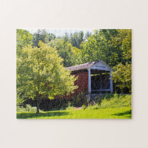 Covered Bridge Photo Jigsaw Puzzle